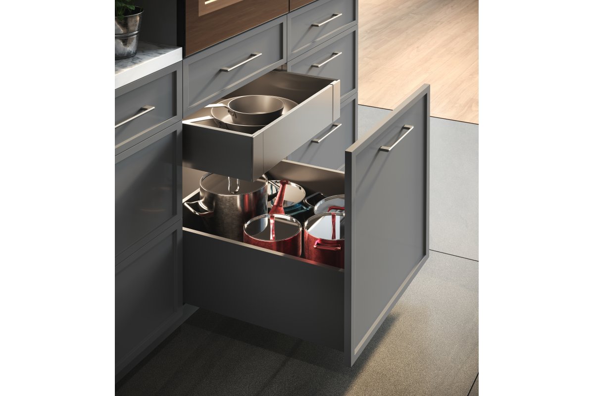 Szuflada AXISPRO 500mm antracyt - bardzowysoka H199 - obrazek 6