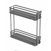 Kosz cargo boczny MovixPro, 2 półki, do szafki

150mm, bez prowadnic, antracyt RAL 7024