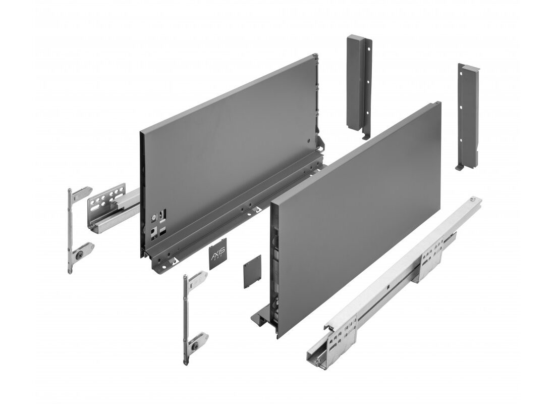 Szuflada AXISPRO 500mm antracyt - bardzowysoka H199