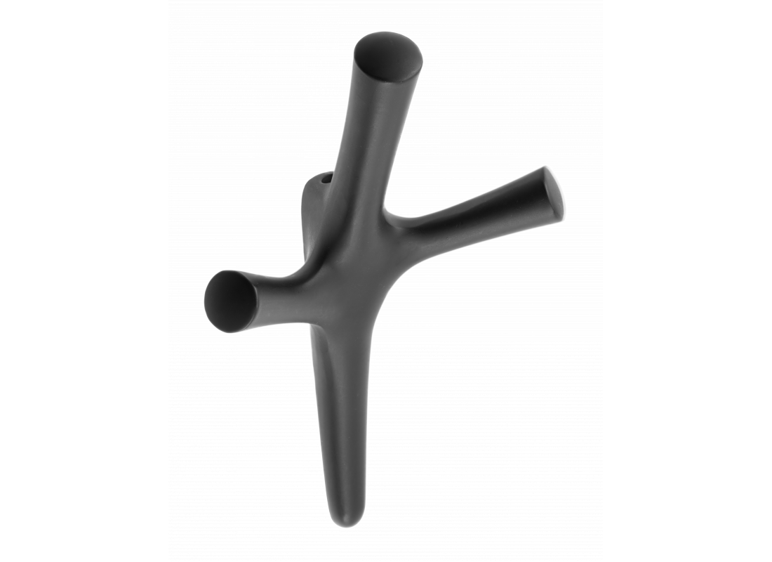 Wieszak znalowy WALENCIA czarny mat