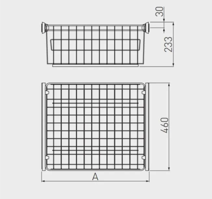 Kosz SMART na bieliznę 800mm (komplet bez

prowadnic) - obrazek 2