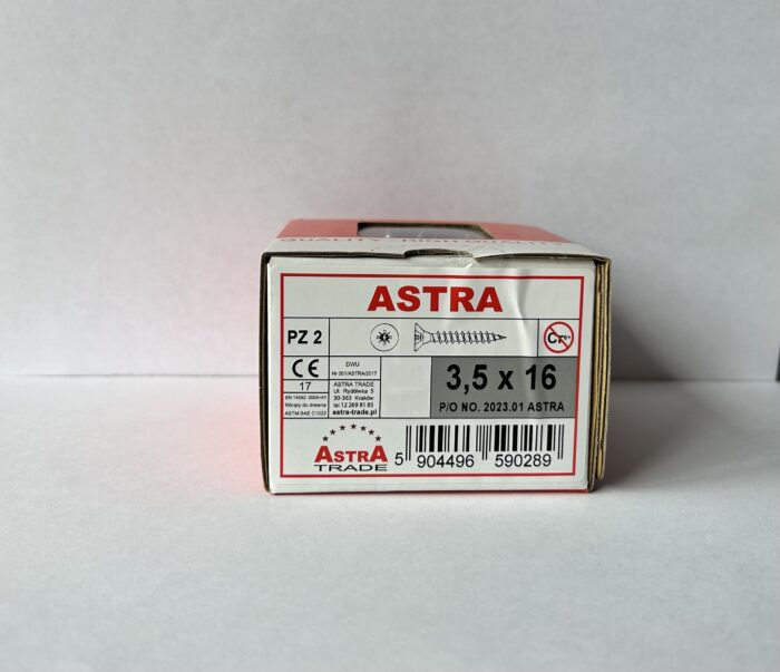 Wkręt ASTRA 3,5x16 ocynk 200 szt