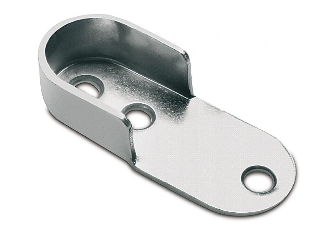 Rozetka owalna stalowa W68