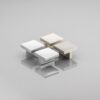 Uchwyt meblowy 40 x 40 mm inox - obrazek 3