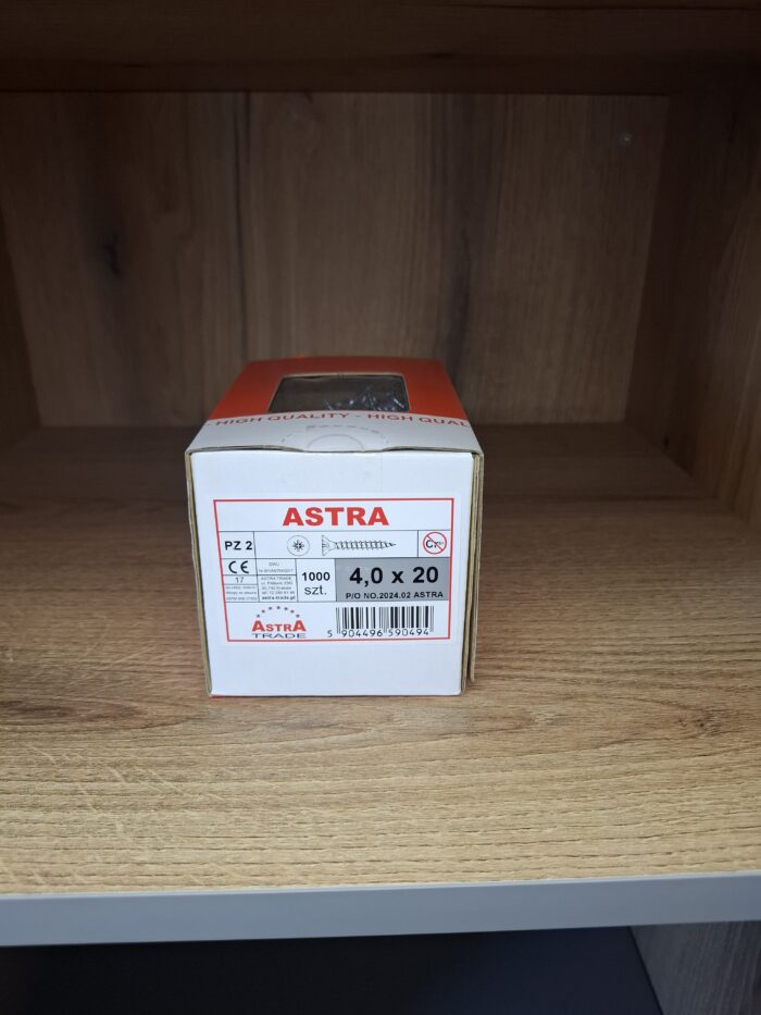 wkręt ASTRA 4.0 x 20 ocynk (1000)