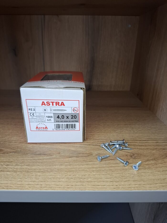 wkręt ASTRA 4.0 x 20 ocynk (1000) - obrazek 2