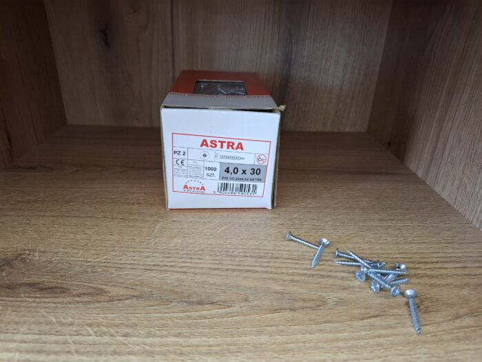 wkręt ASTRA 4.0 x 30 ocynk (1000) - obrazek 2