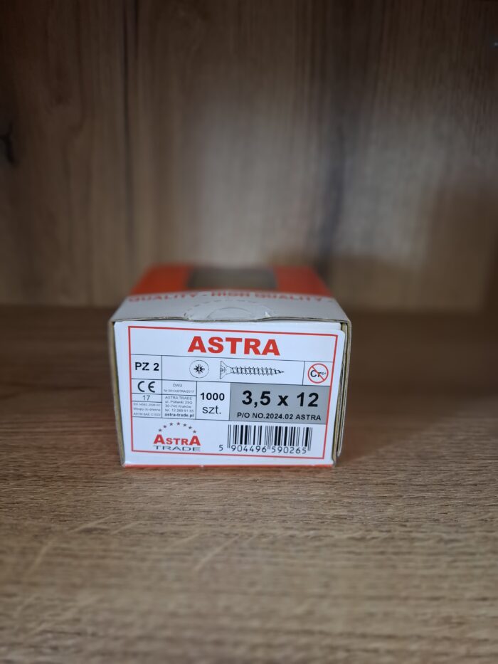 wkręt ASTRA 3.5 x 12 ocynk (1000)