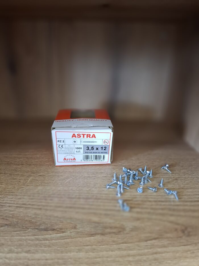 wkręt ASTRA 3.5 x 12 ocynk (1000) - obrazek 2