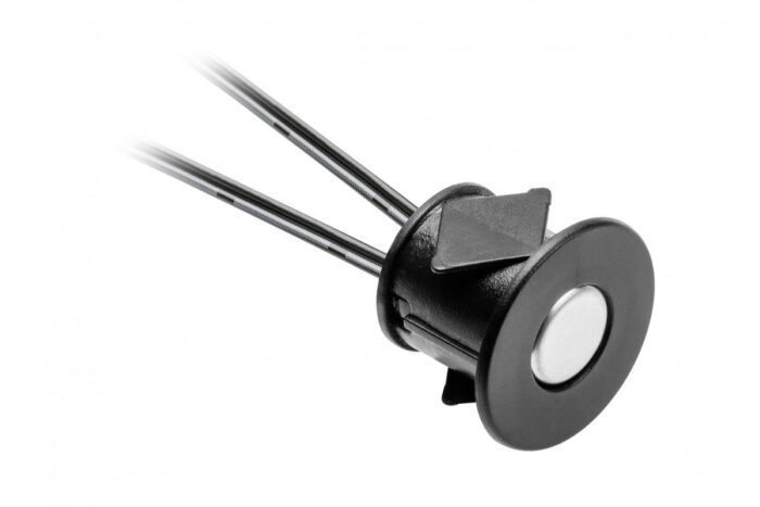 Włącznik dotykowy ściemnialny 12V/24V,36W/72W, czarny, fi 22 x 16mm,  na otwór fi18