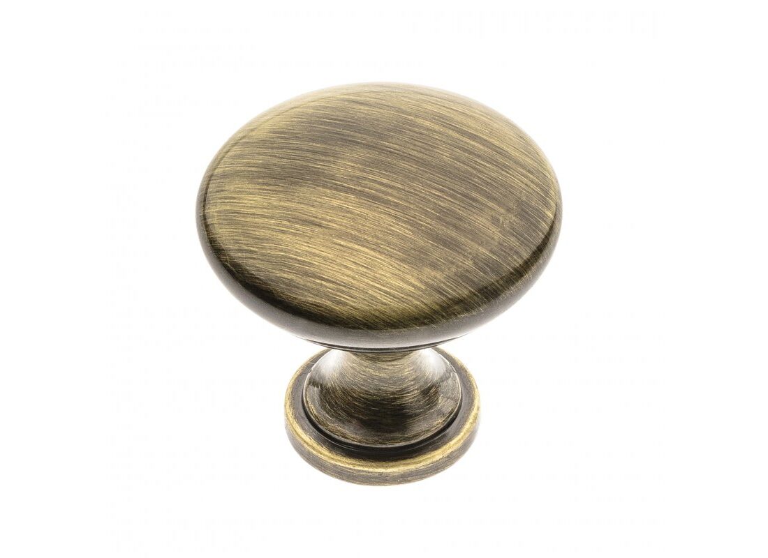 Gałka znalowa TERNI antyczny mosiądz szczotkowany