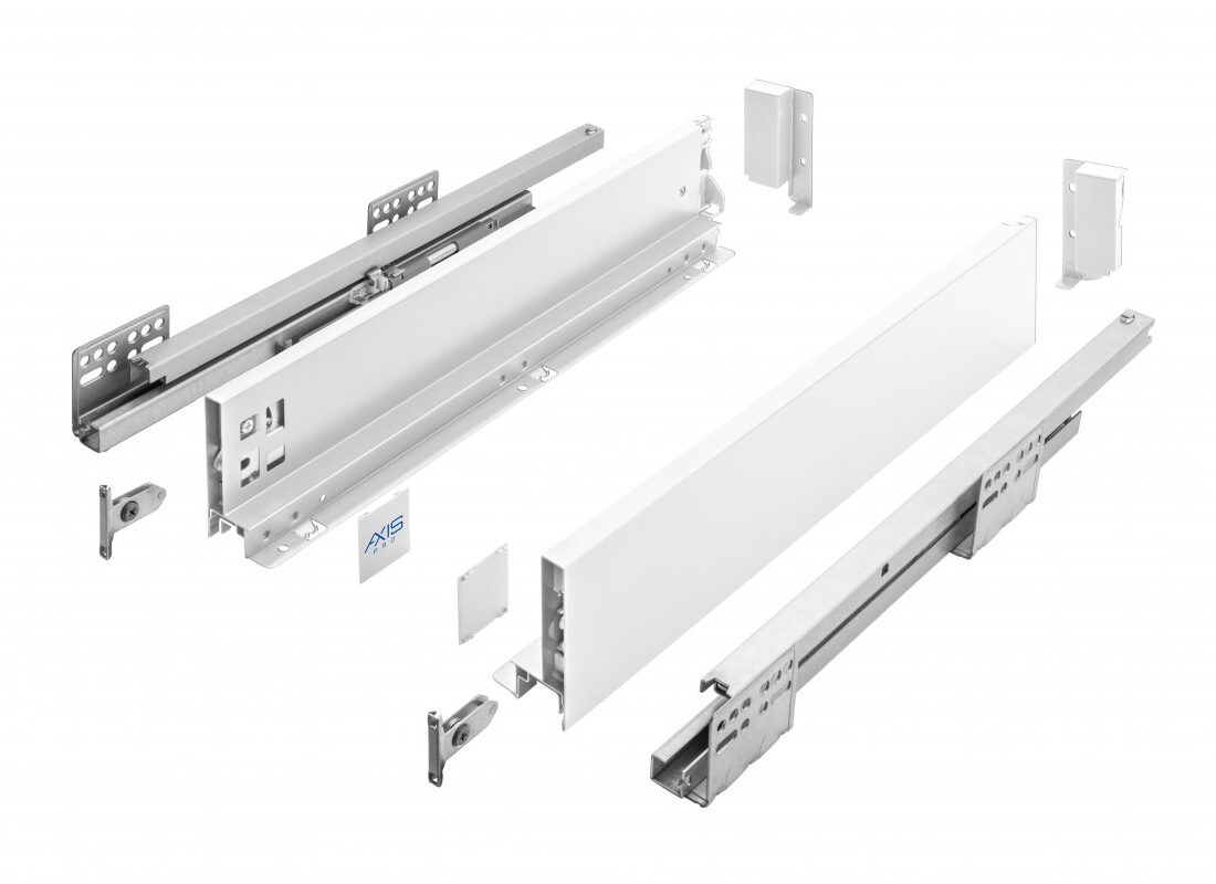 Szuflada AxisPro 250mm biała wysoka h167