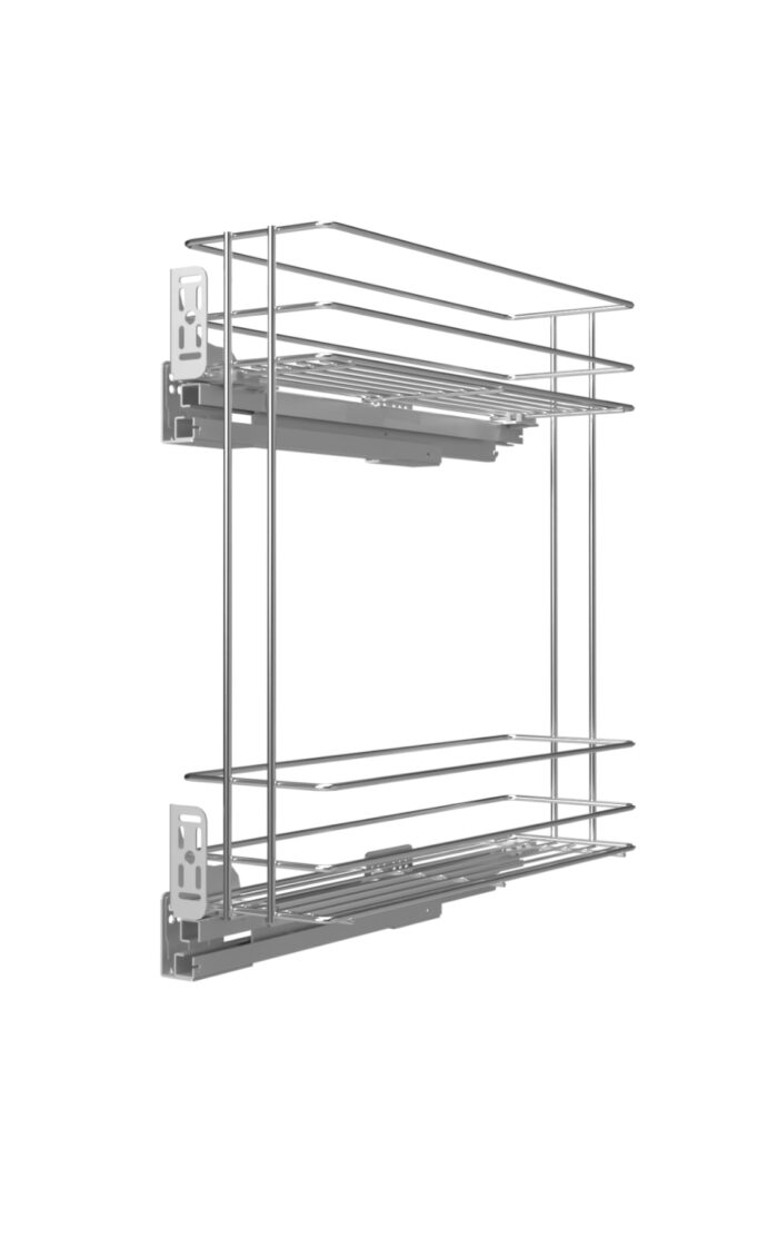 CARGO MINI 15 BOCZNE 2 POZIOMOWE Z REGUL, FRONTU 3D BIAŁE - obrazek 3