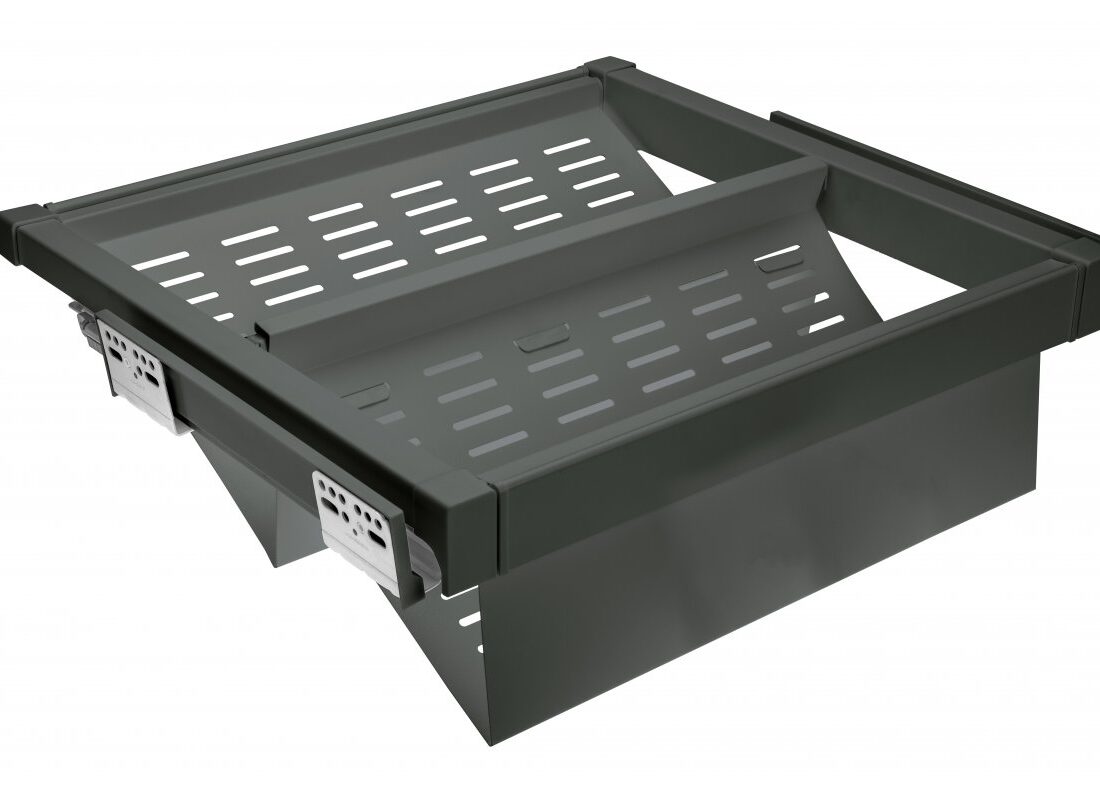 Szuflada GTV ELITE, kosz na obuwie,

metalowy, 860-918, cichy domyk, antracyt