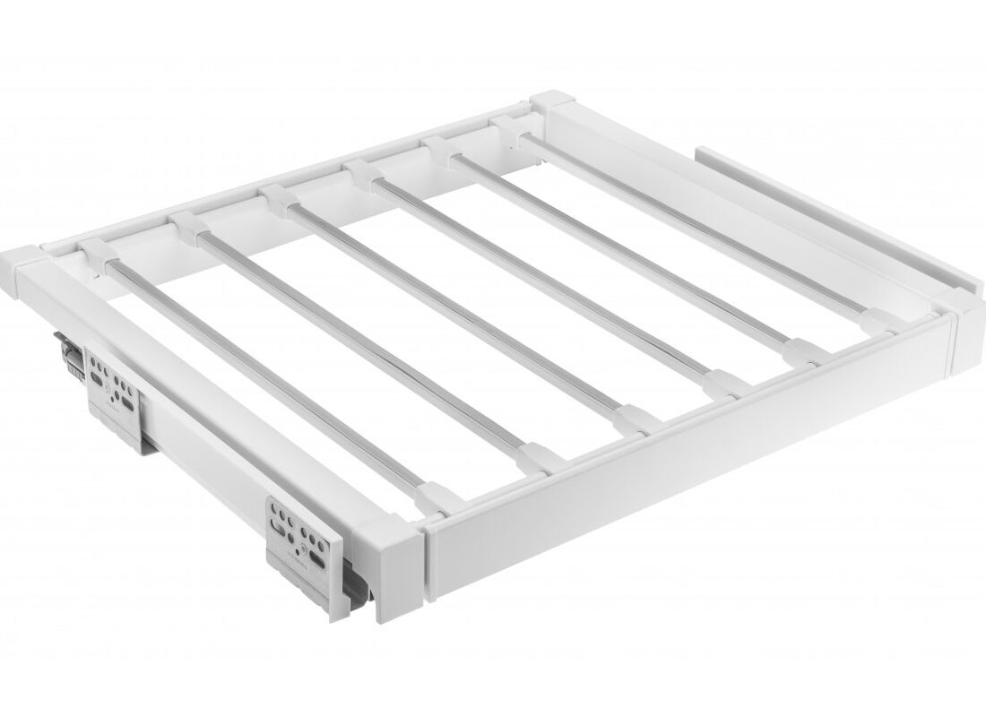 Szuflada na spodnie 800 mm z funkcją cichego zamknięcia, biała