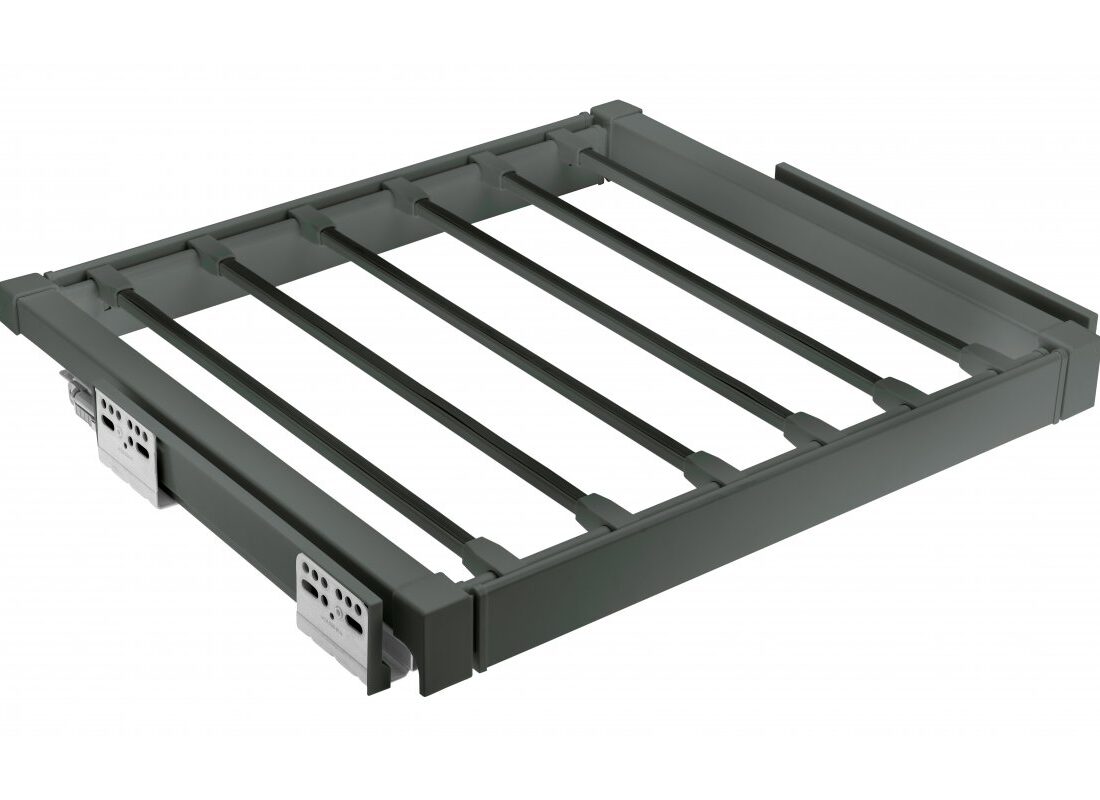 Szuflada Elite na spodnie 900 mm z funkcją cichego zamknięcia, szary antracyt