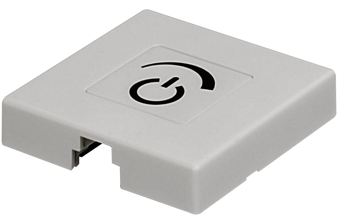 Przełącznik dotykowy, sensorowy, nawierzchniowy, z funkcją ściemniania, biały