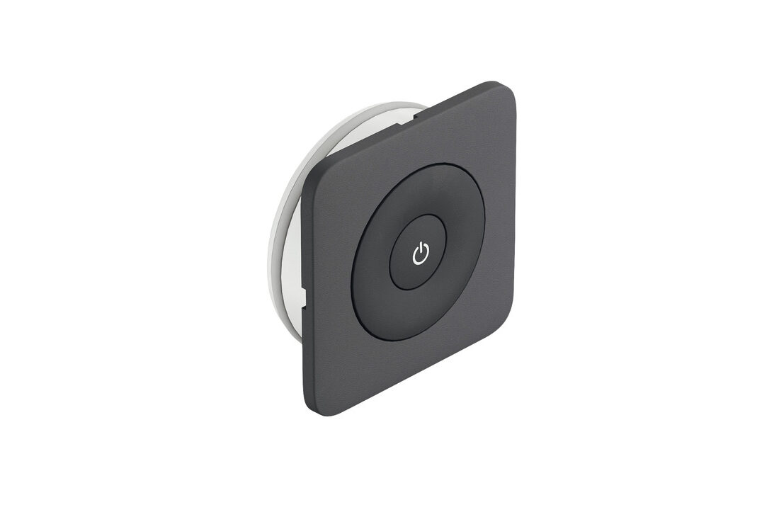 Przełącznik meblowy Connect Mesh, biało-czarny