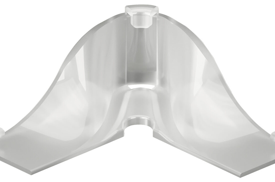 Prowadnik narożny taśmy LED 90st.