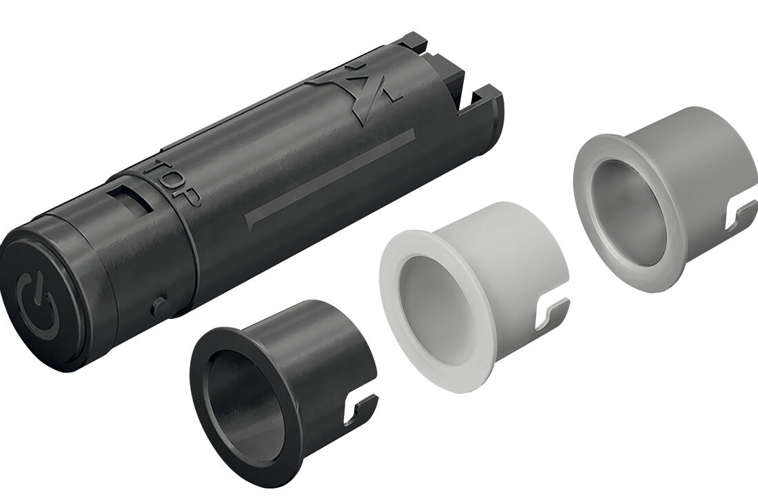 Przełącznik dotykowy, sensorowy, wpuszczany, wykończenie biały/szary/czarny